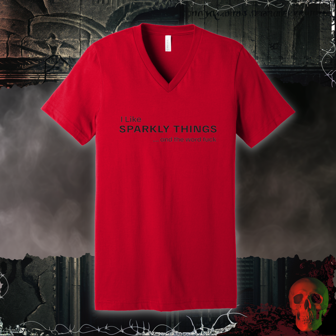 Sparkly Things V-Neck Tee
