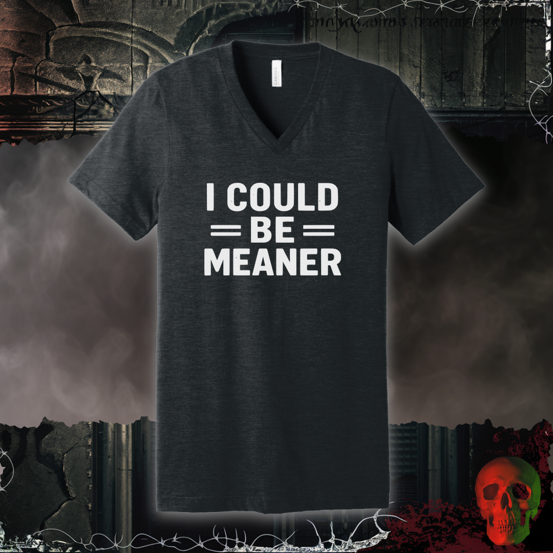 I Could Be Meaner V-Neck Tee
