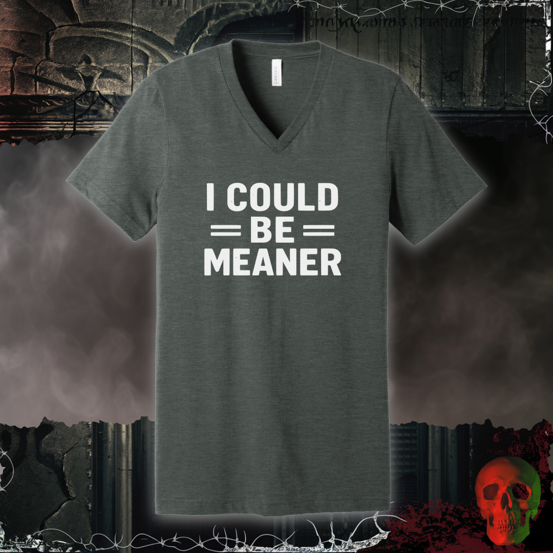 I Could Be Meaner V-Neck Tee