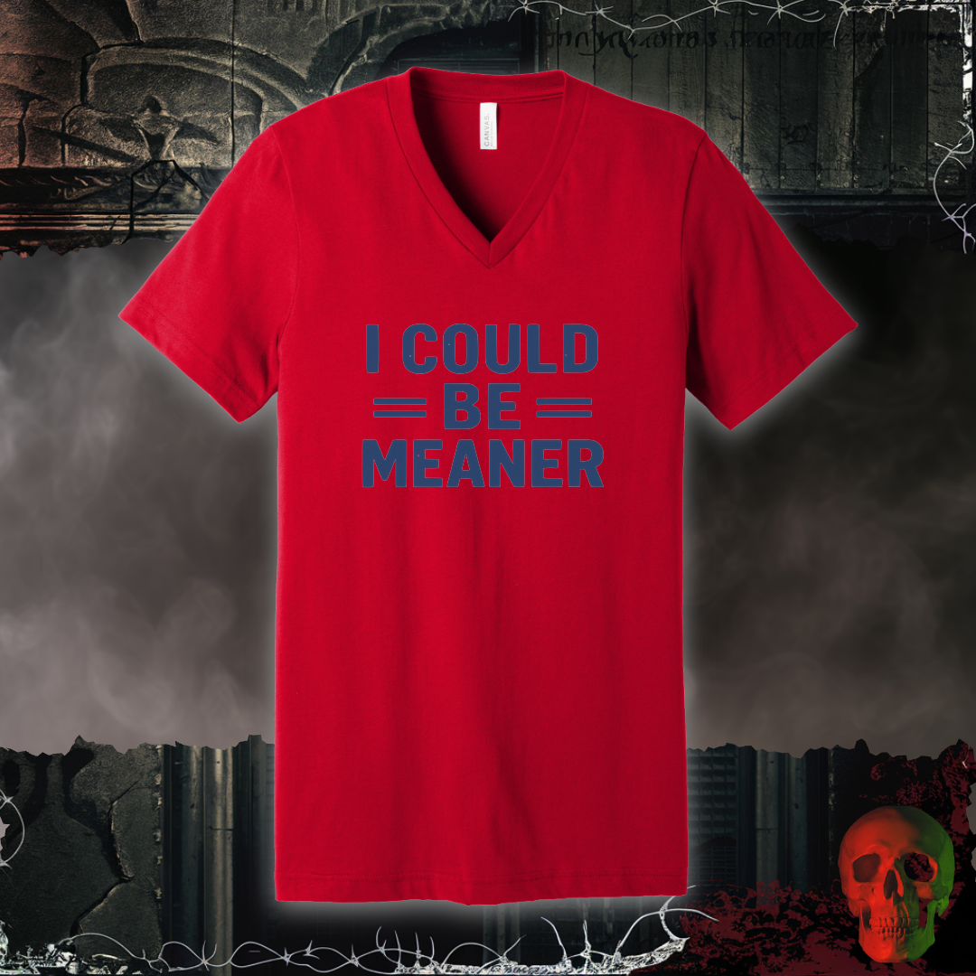 I Could Be Meaner V-Neck Tee