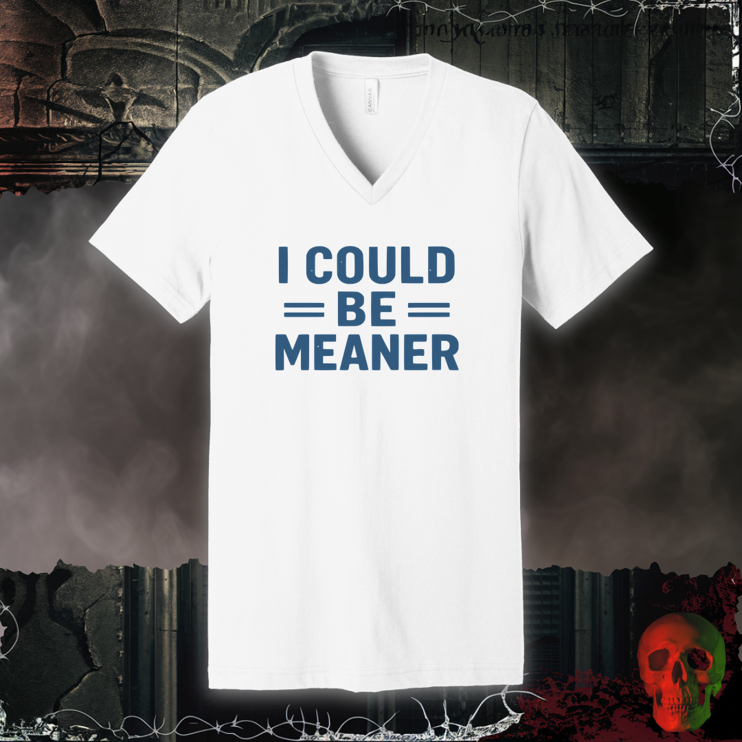 I Could Be Meaner V-Neck Tee