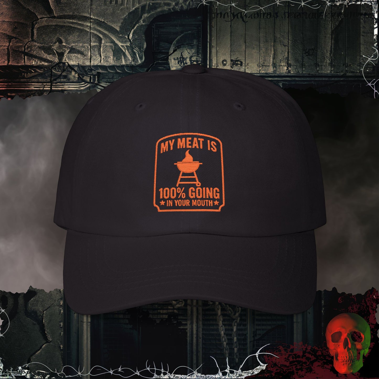 Meat in Your Mouth Embroidered Hat