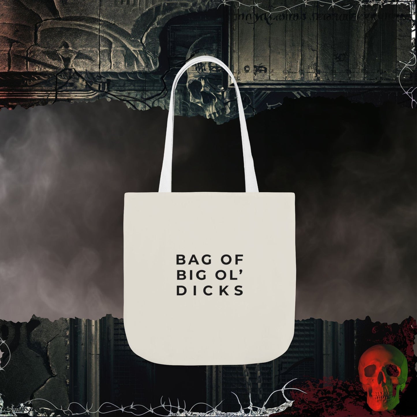 Accessories 16" × 16'' / White Bag of Big 'Ol D!cks Tote