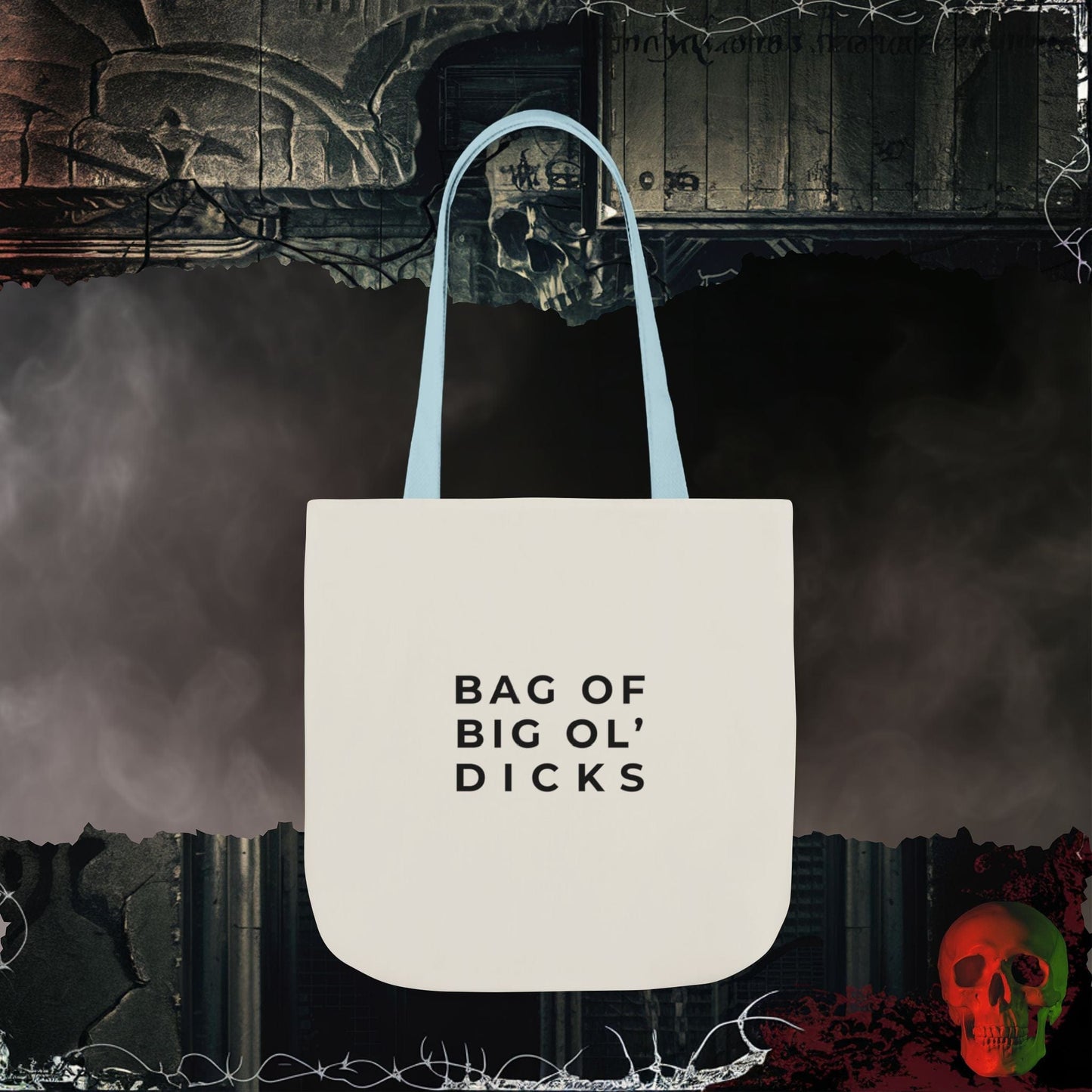 Accessories 18" × 18'' / Light blue Bag of Big 'Ol D!cks Tote