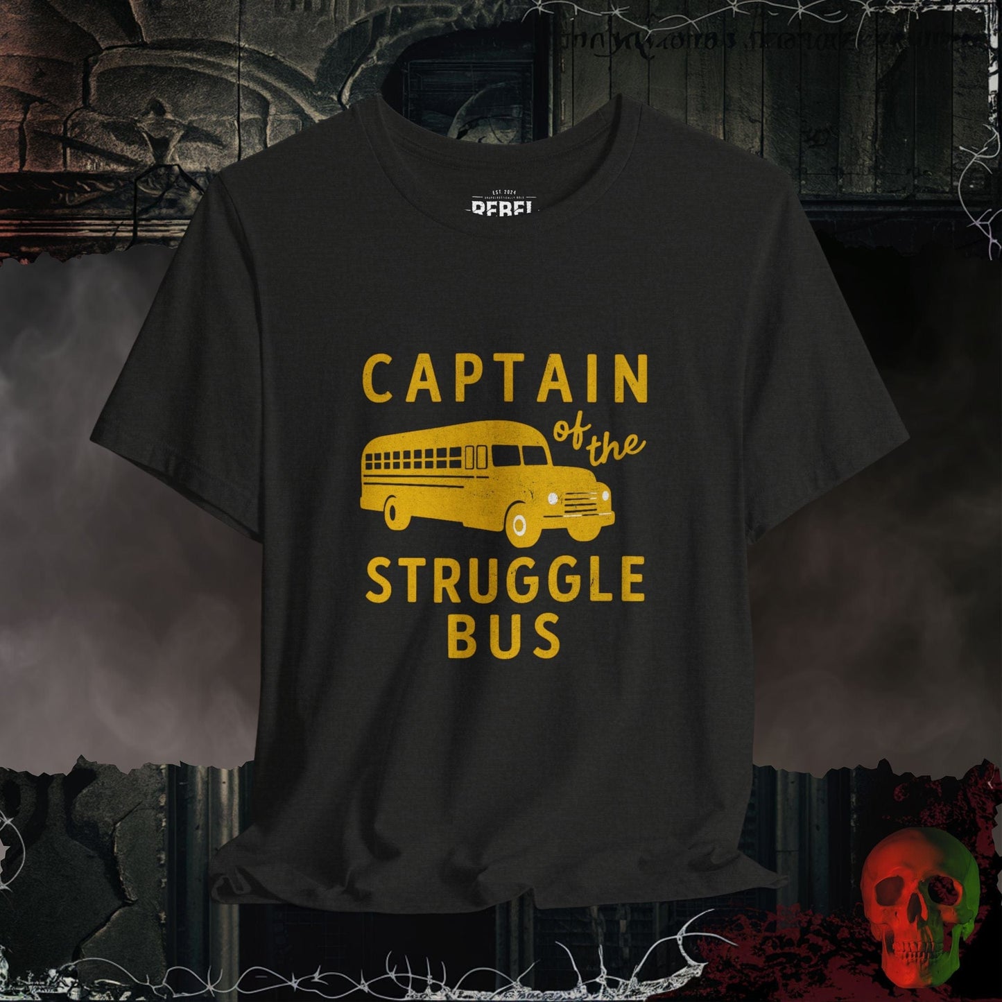 Black Heather / S Captain of the Struggle Bus Tee