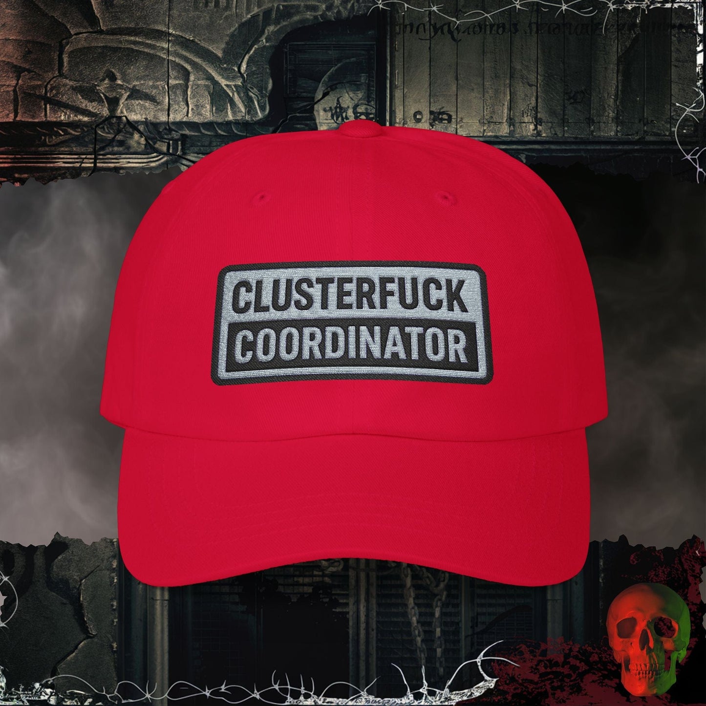 Hats Cranberry / One size Clusterf*ck Coordinator Embroidered Hat