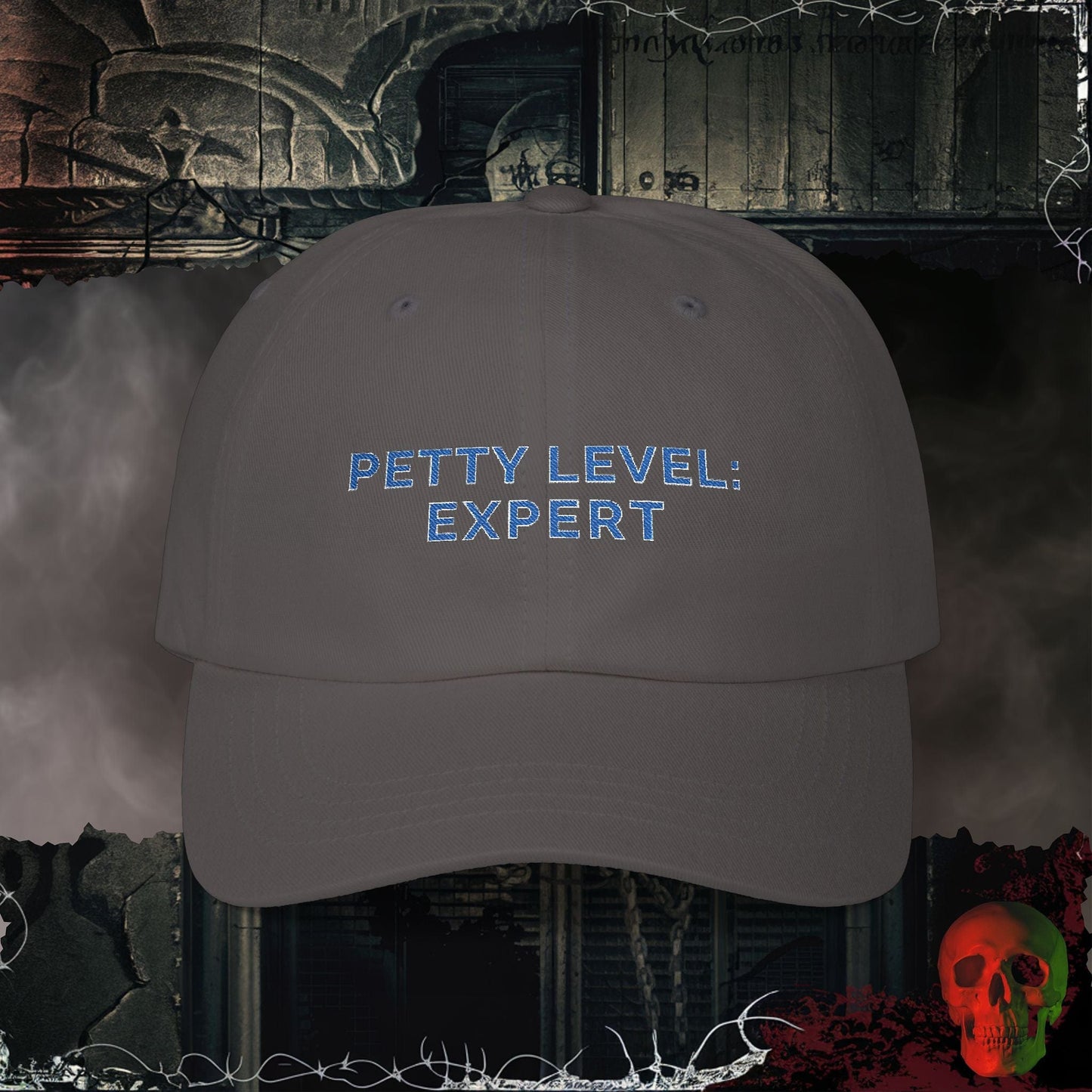 Hats Dark Grey / One size Petty Level : Expert Embroidered Hat