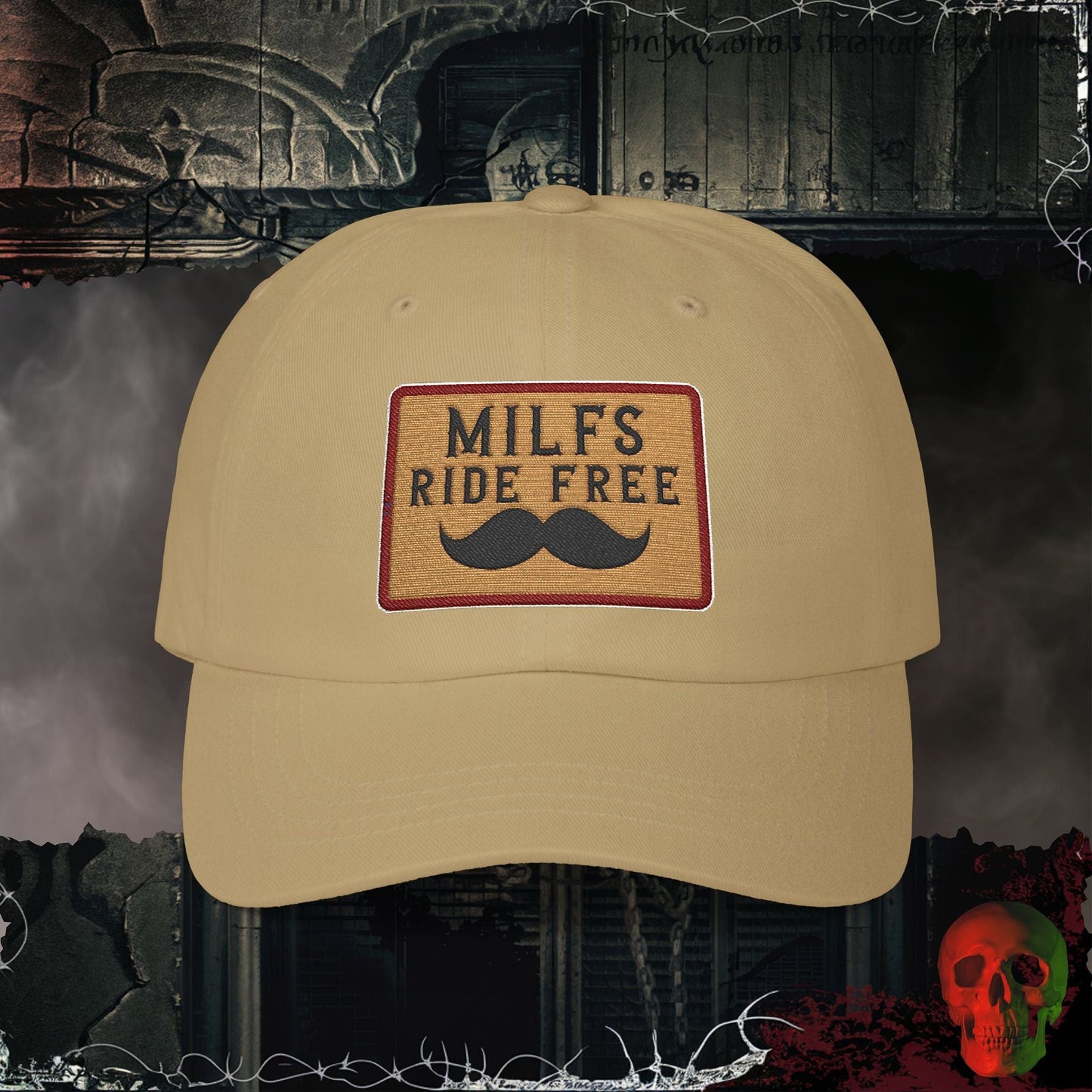 Hats Khaki / One size Free Rides Embroidered Hat