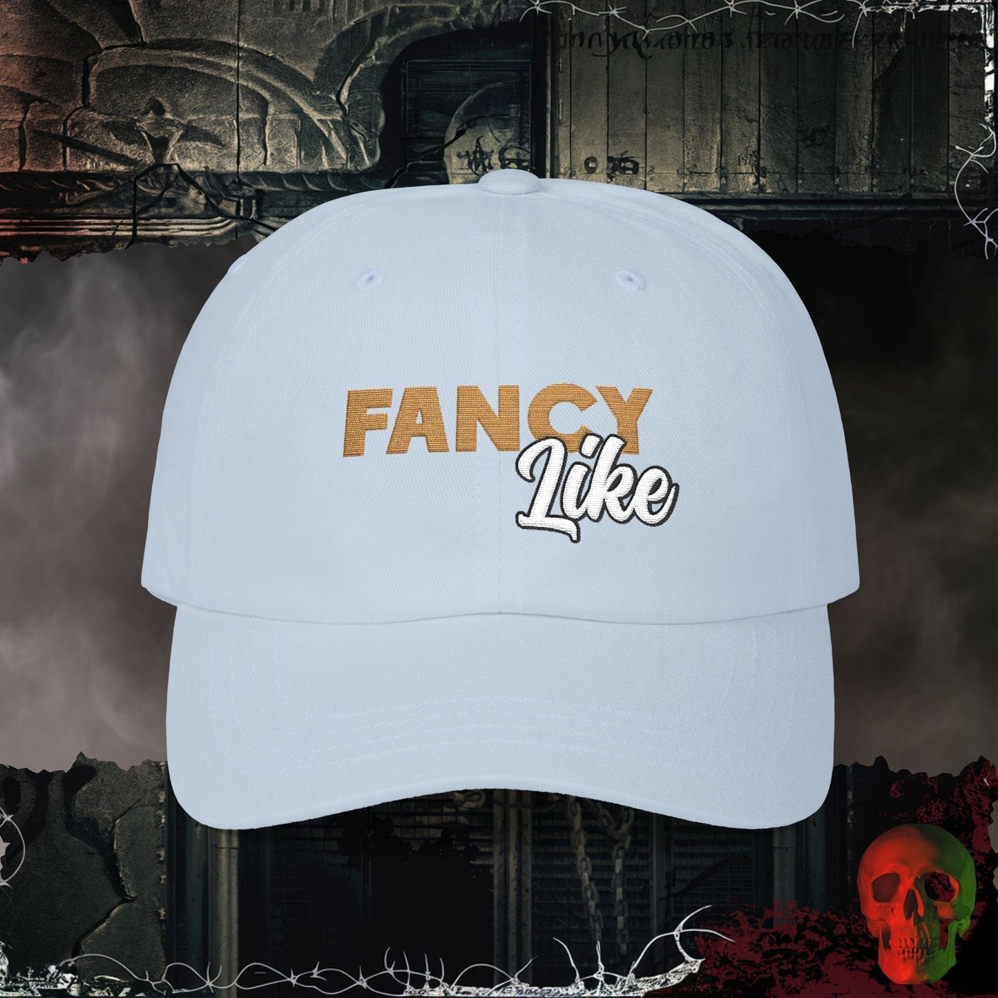 Hats Light Blue / One size Fancy Like Embroidered Hat