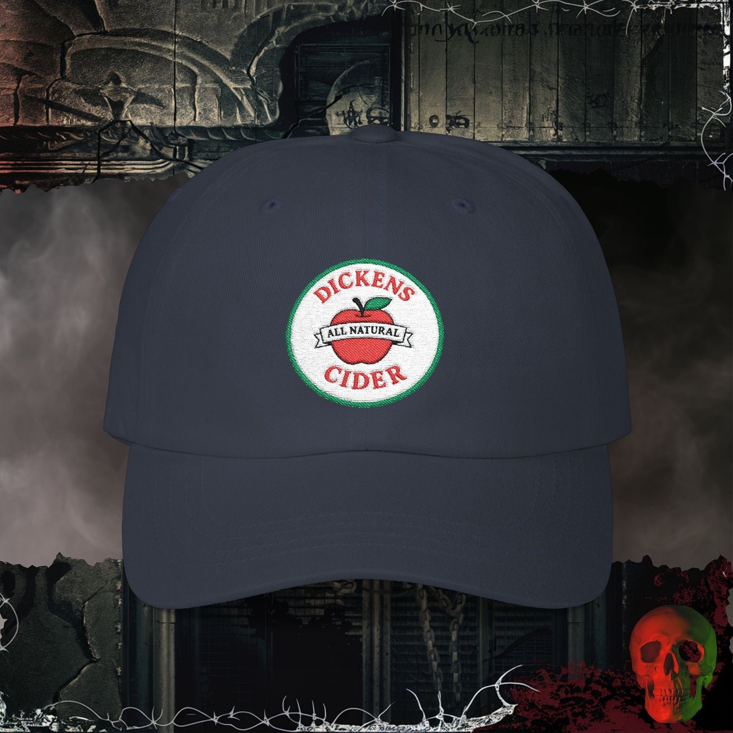 Hats Navy / One size Dickens Cider Embroidered Hat