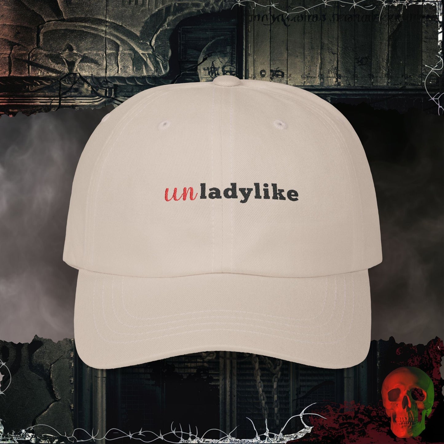 Hats Stone / One size Maybe Unladylike Embroidered Hat