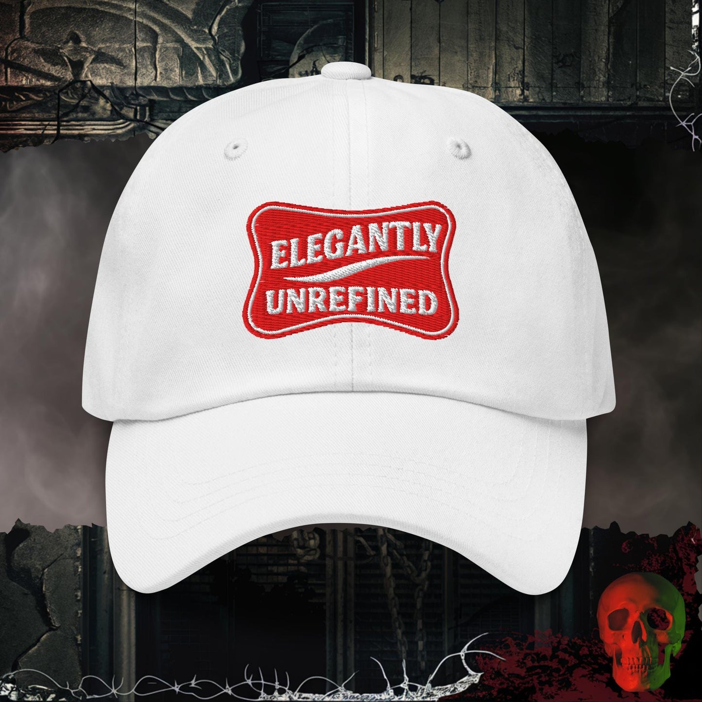 Hats White / One size Elegantly Unrefined Embroidered Hat