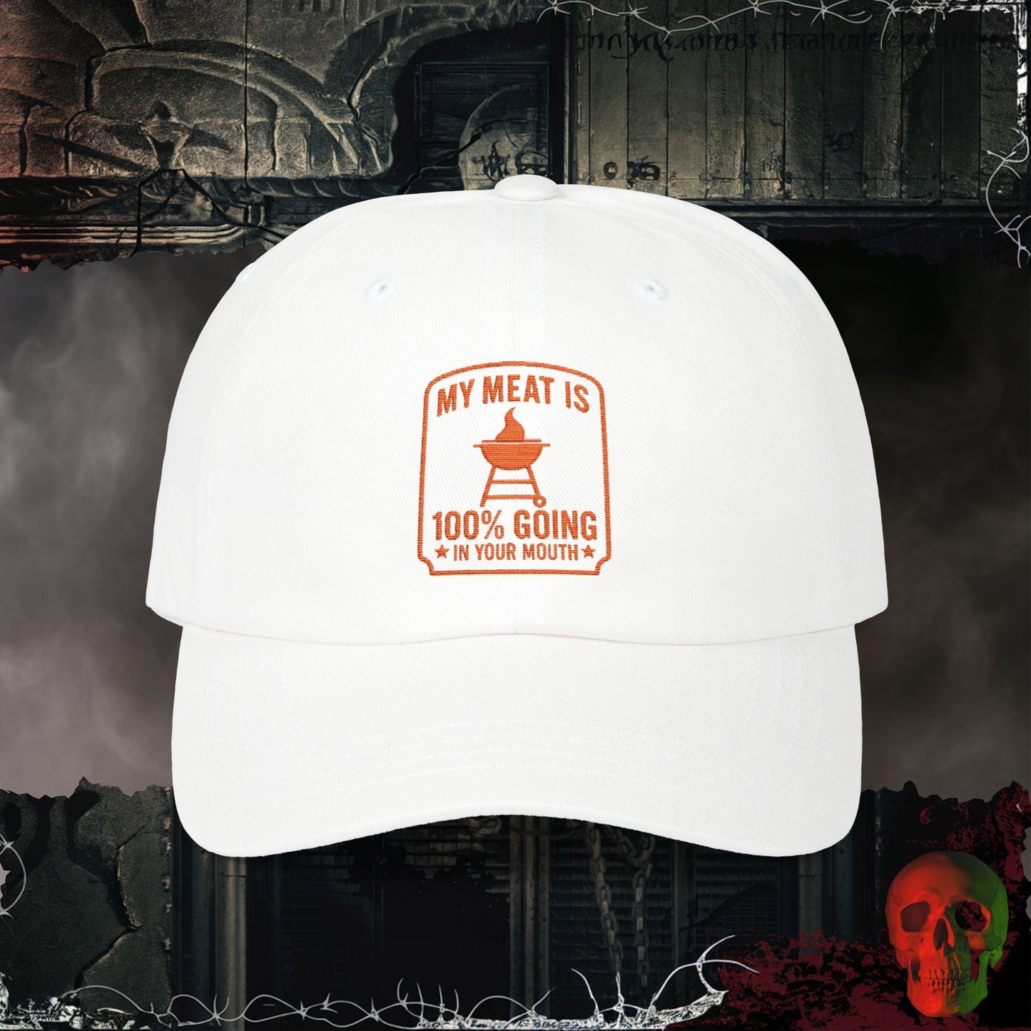 Hats White / One size Meat in Your Mouth Embroidered Hat