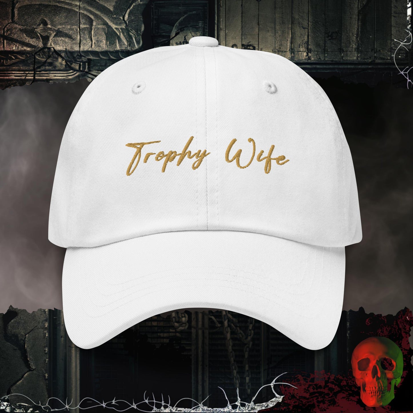 Hats White Trophy Wife Embroidered Hat