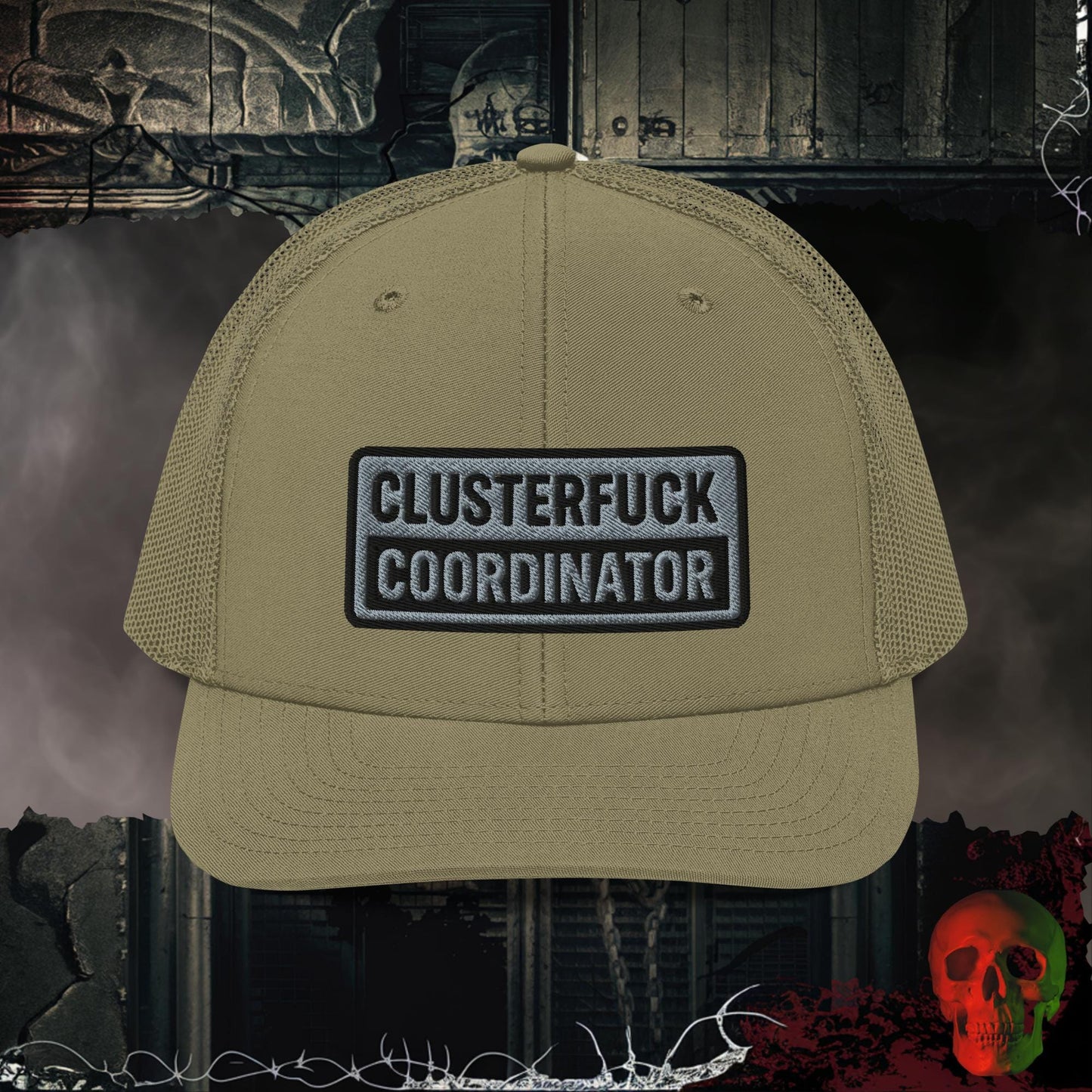 Premium Trucker Loden Clusterfuck Coordinator | Richardson 112 Embroidered Trucker Hat