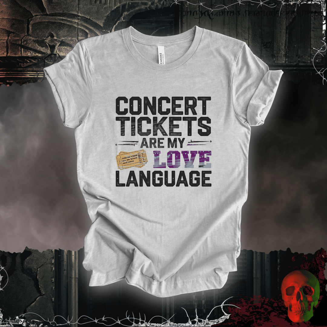 T-Shirt Athletic Heather / S Concert Tickets T-Shirt