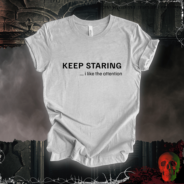 T-Shirt Athletic Heather / S Keep Staring Tee