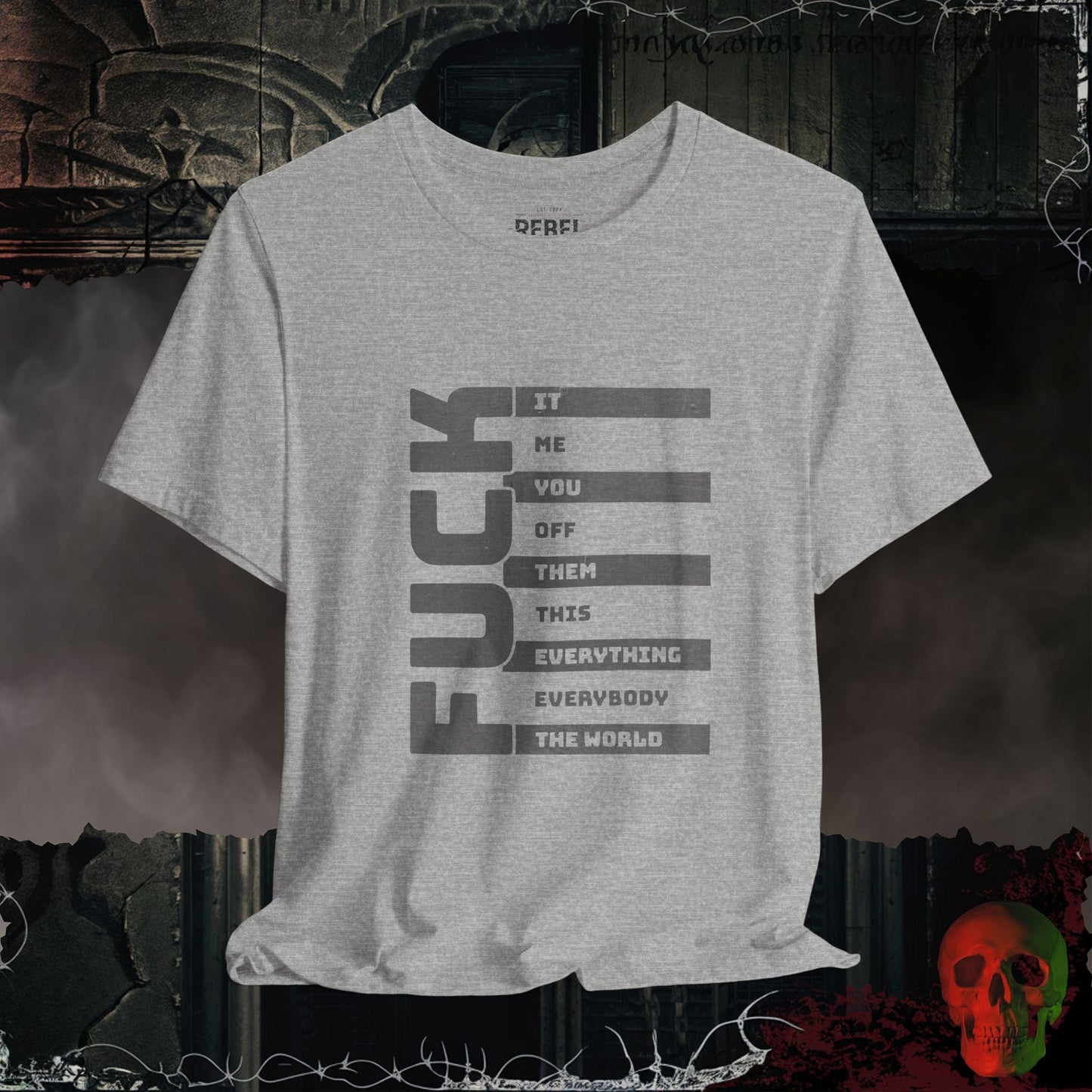 T-Shirt Athletic Heather / S The Many F@cks Tee