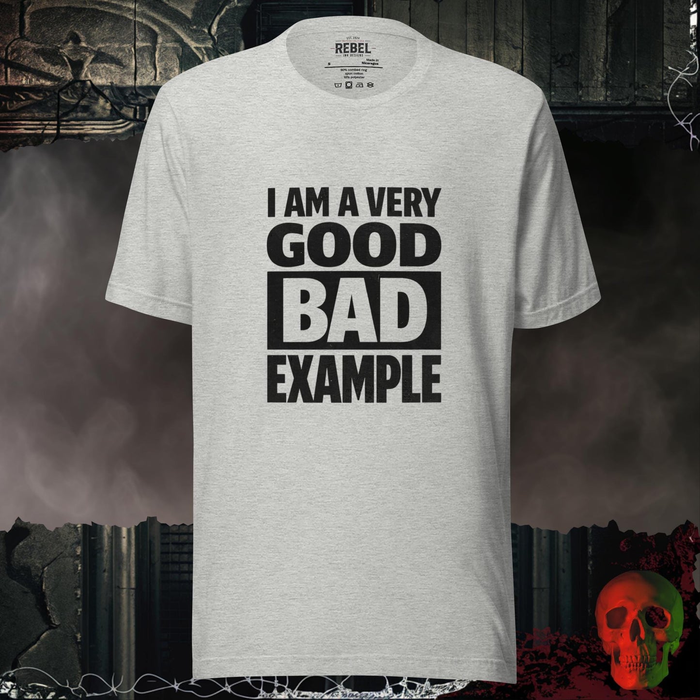 T-Shirt Athletic Heather / S Very Good Bad Example Tee