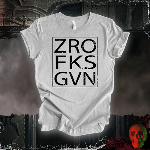 T-Shirt Athletic Heather / S Zero Fks Given T-Shirt