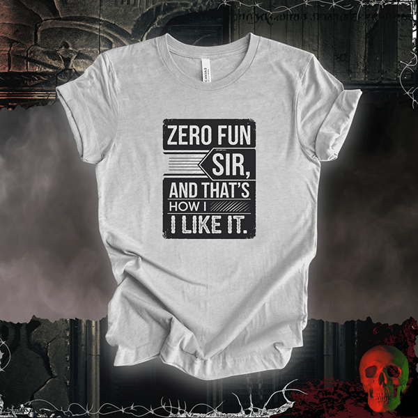 T-Shirt Athletic Heather / S Zero Fun Sir T-Shirt