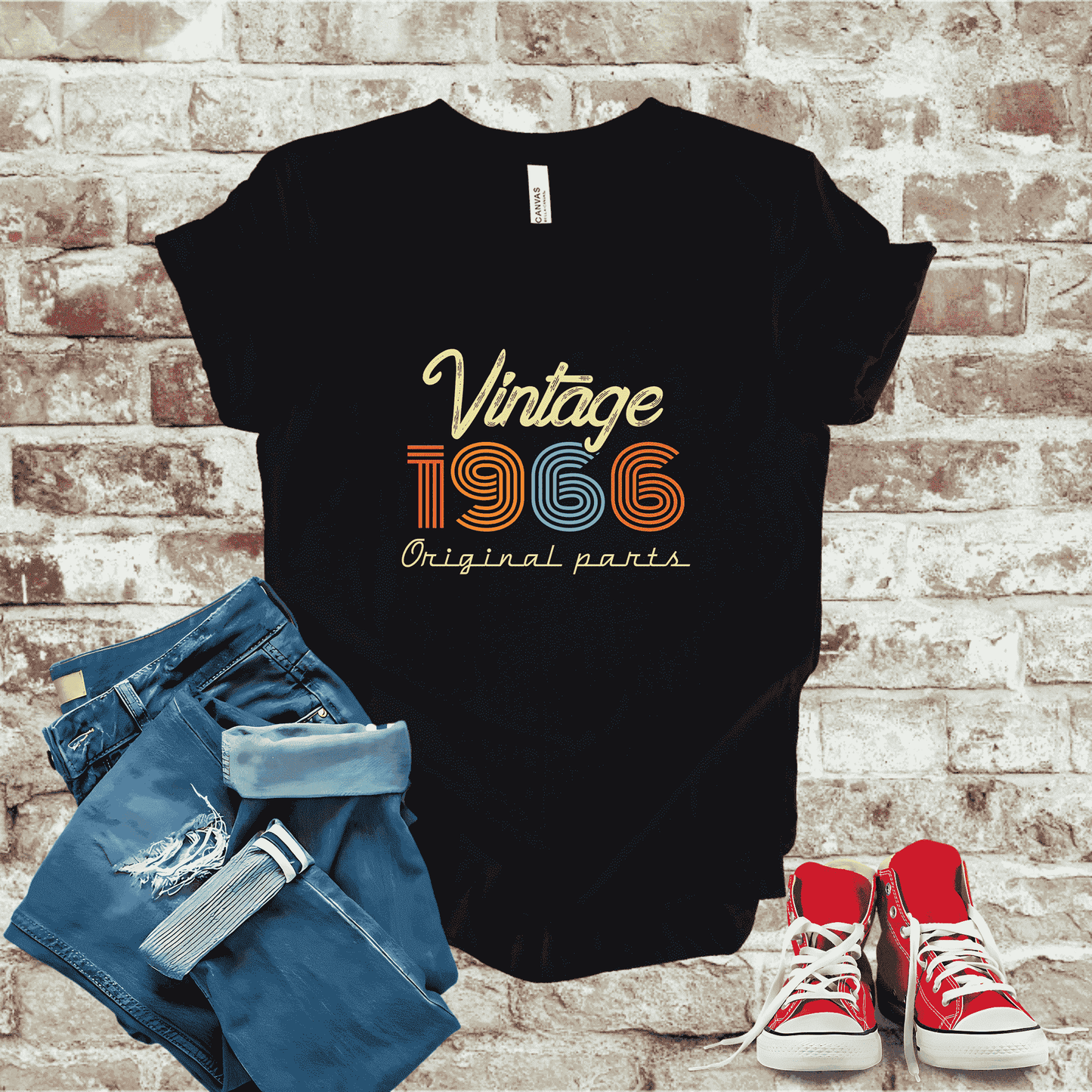 T-Shirt Black Heather / S 1966 - Vintage Legends: The Classic Years Collection T-Shirt