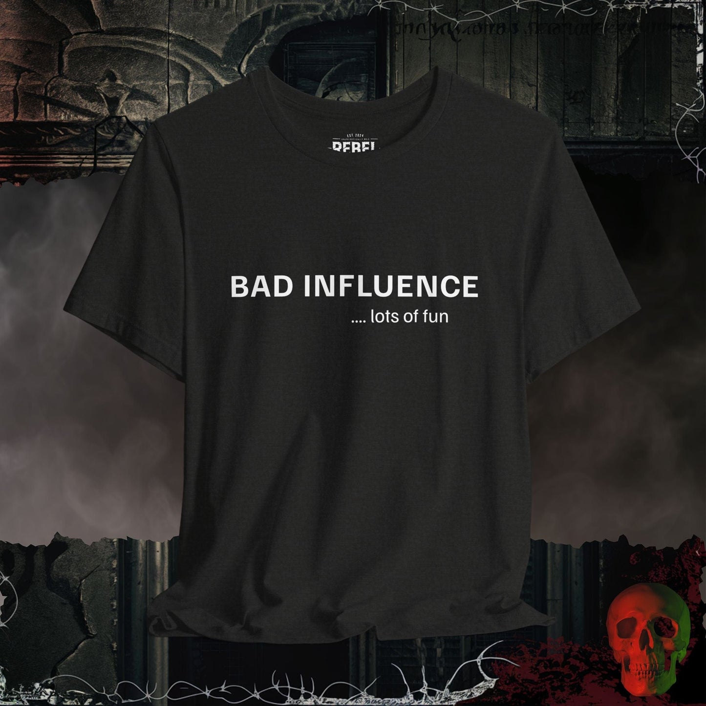 T-Shirt Black Heather / S Bad Influence Tee