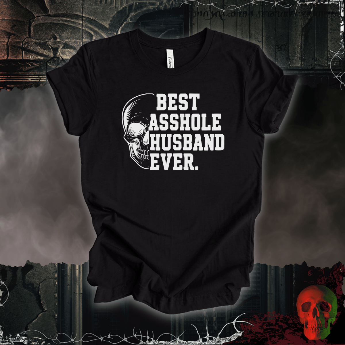 T-Shirt Black Heather / S Best A-hole Husband Ever Tee