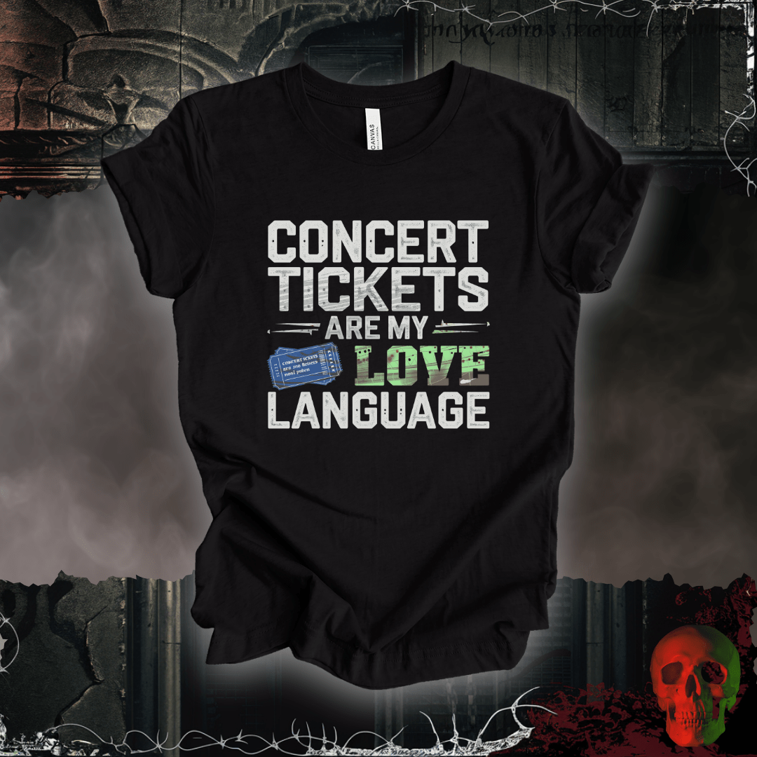 T-Shirt Black Heather / S Concert Tickets T-Shirt