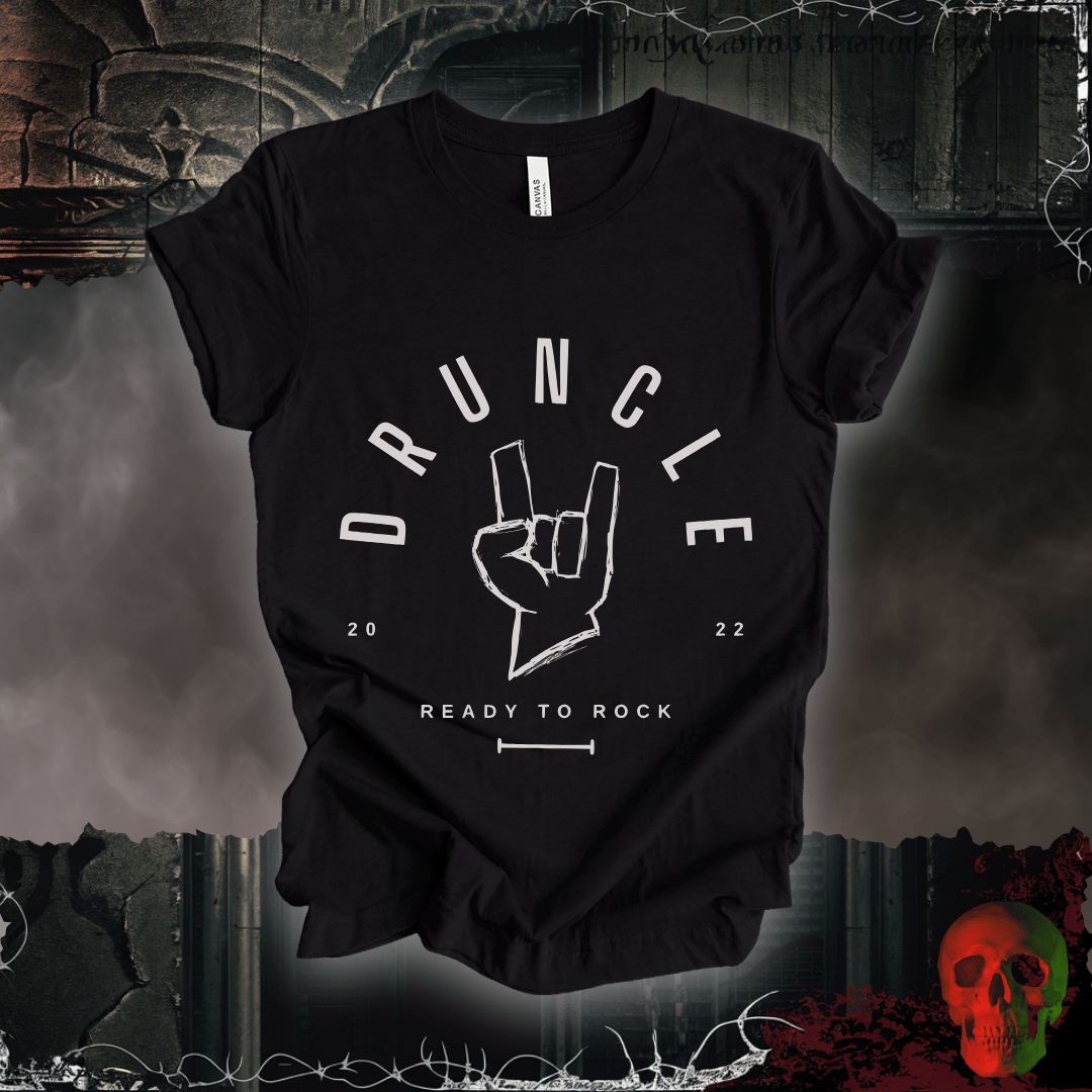 T-Shirt Black Heather / S Druncle (Drunk Uncle) T-Shirt