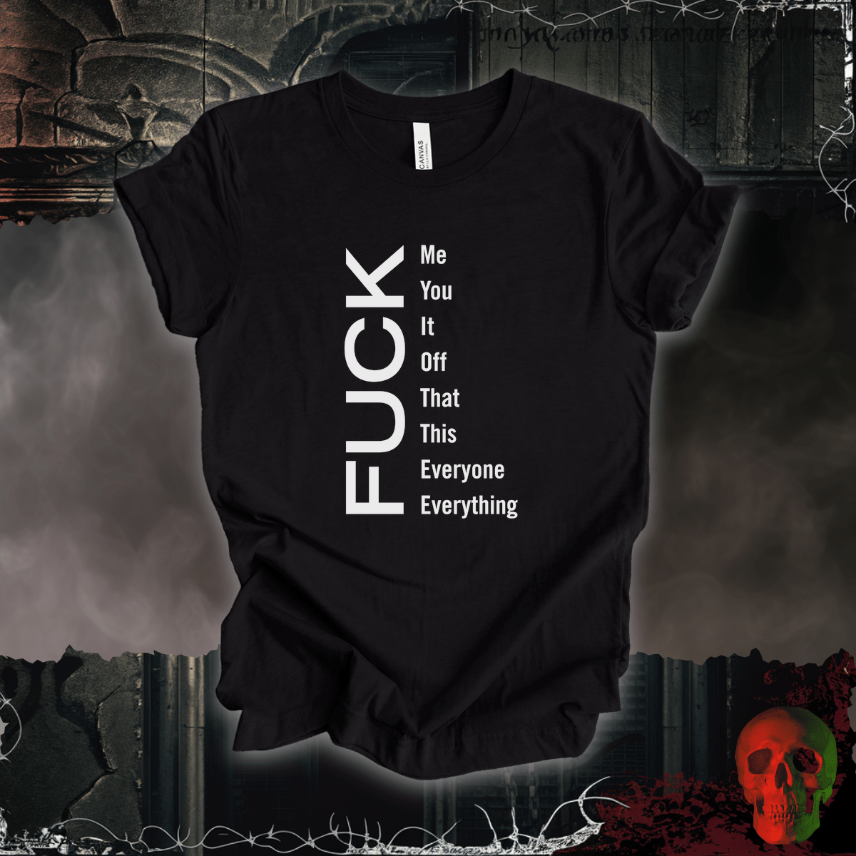 T-Shirt Black Heather / S F*ck Everything Tee