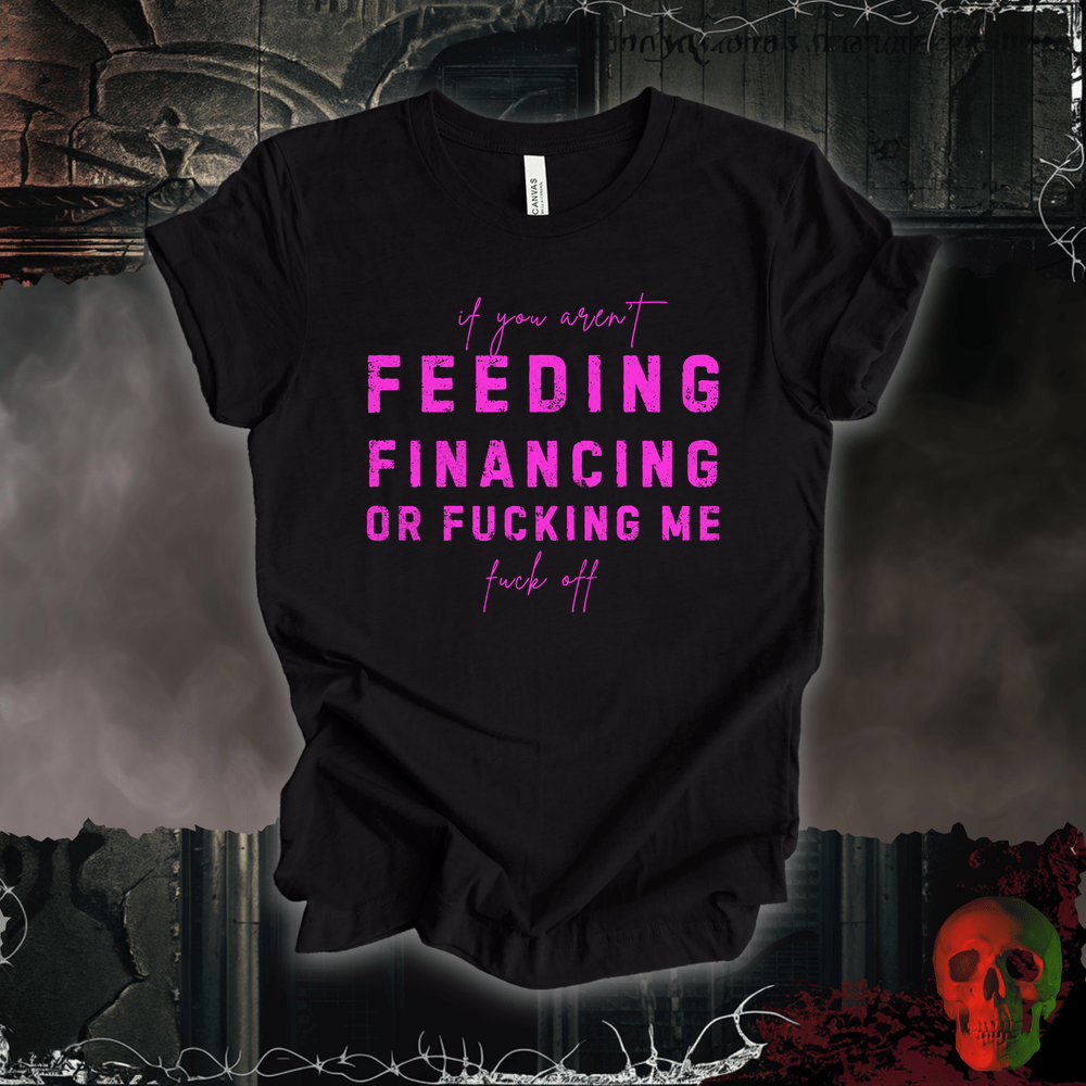 T-Shirt Black Heather / S Feed, Fund, F**k Tee