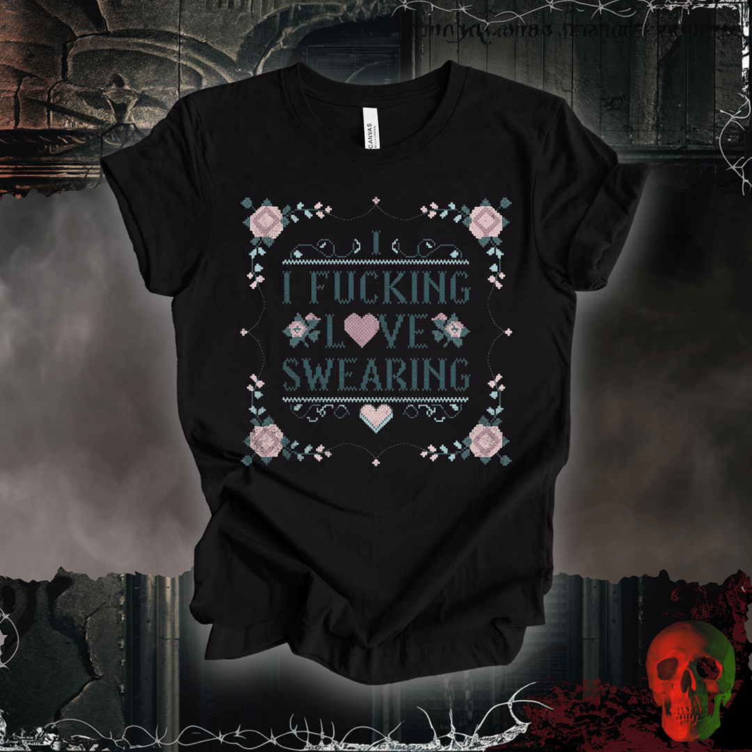 T-Shirt Black Heather / S I F'ing Love Swearing Tee