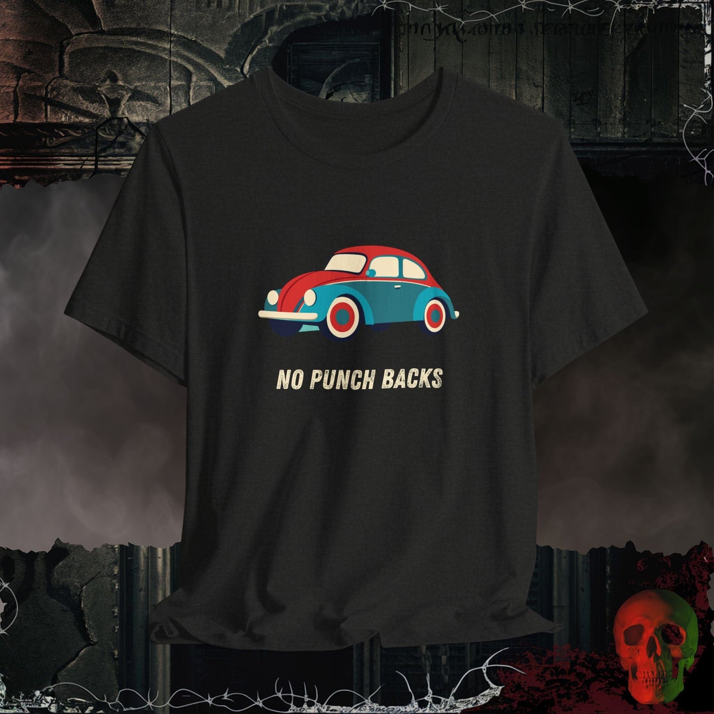 T-Shirt Black Heather / S No Punch Backs T-Shirt