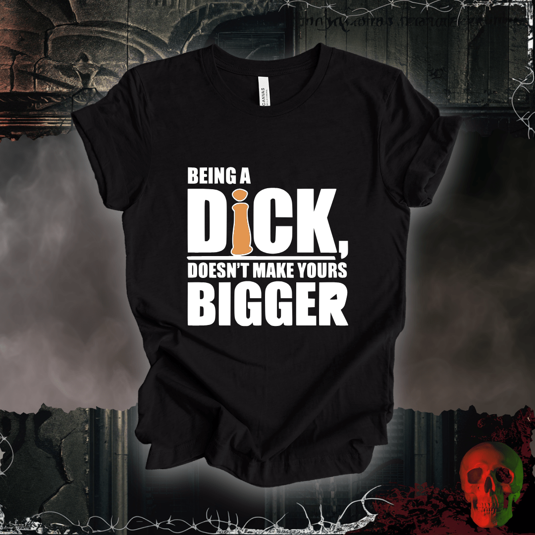 T-Shirt Black Heather / S Size Matters Not - Attitude Does T-Shirt