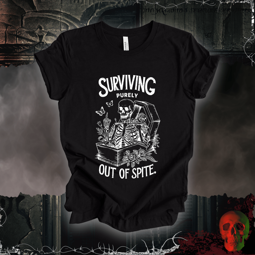 T-Shirt Black Heather / S Surviving Out of Spite! T-Shirt