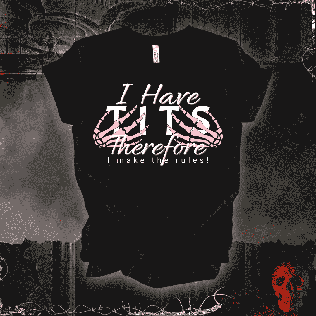 T-Shirt Black Heather / S Tits = Power T-Shirt