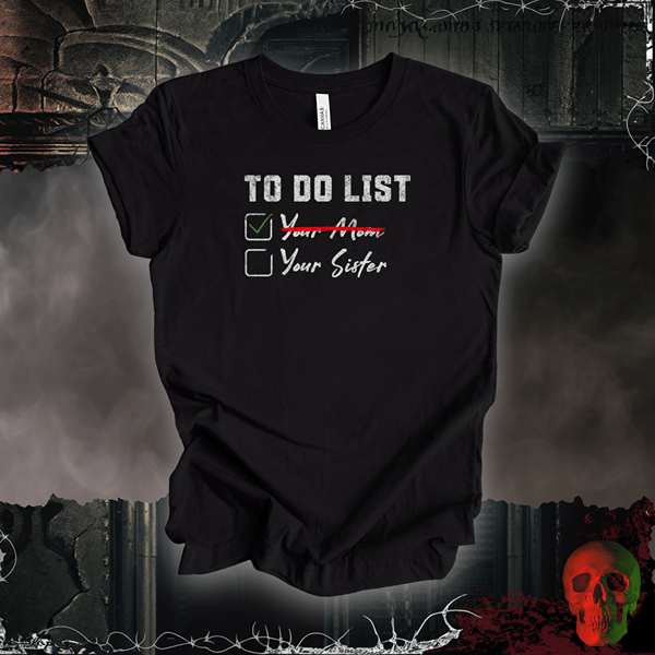 T-Shirt Black Heather / S To-Do List: Tee