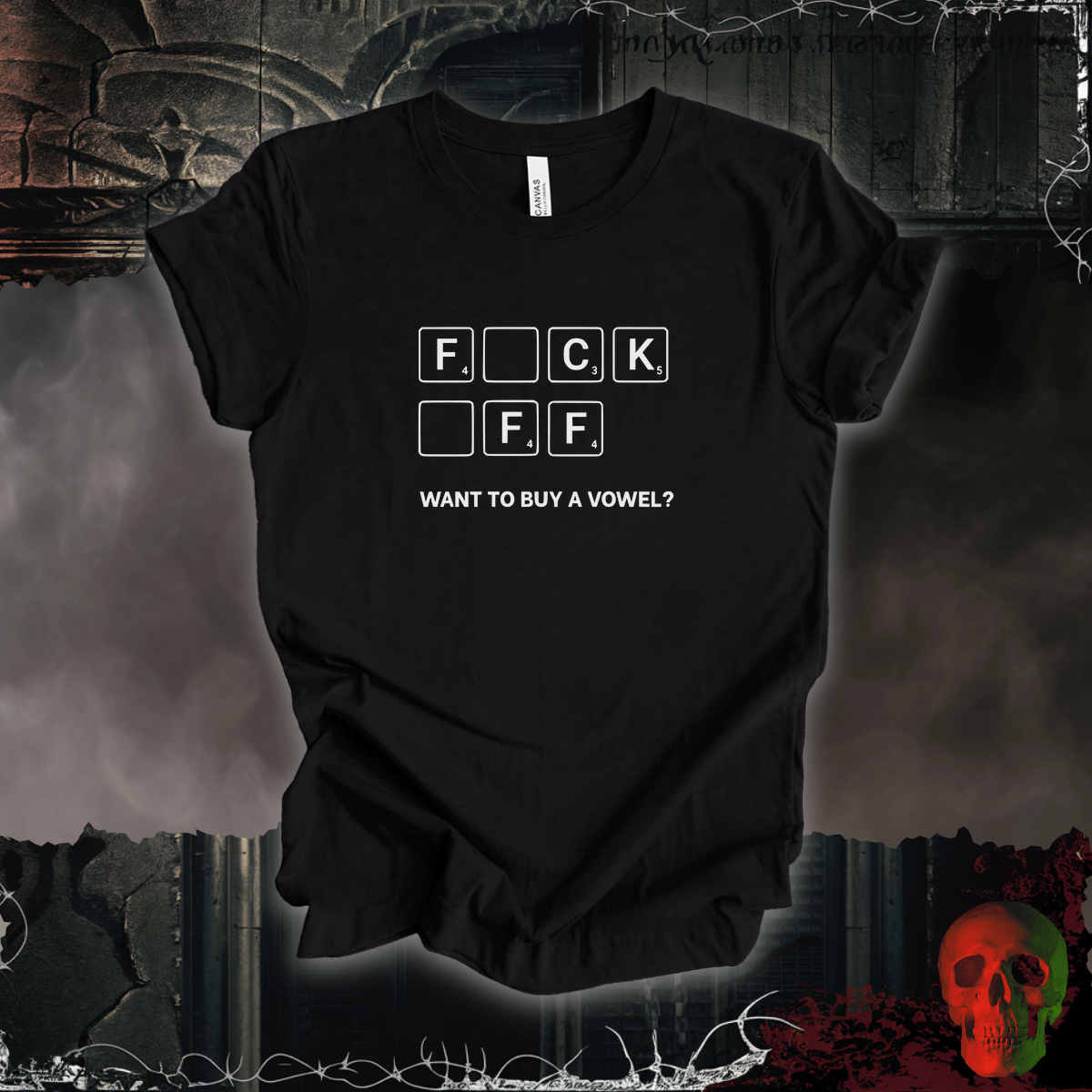 T-Shirt Black Heather / S Want to Buy a Vowel Tee