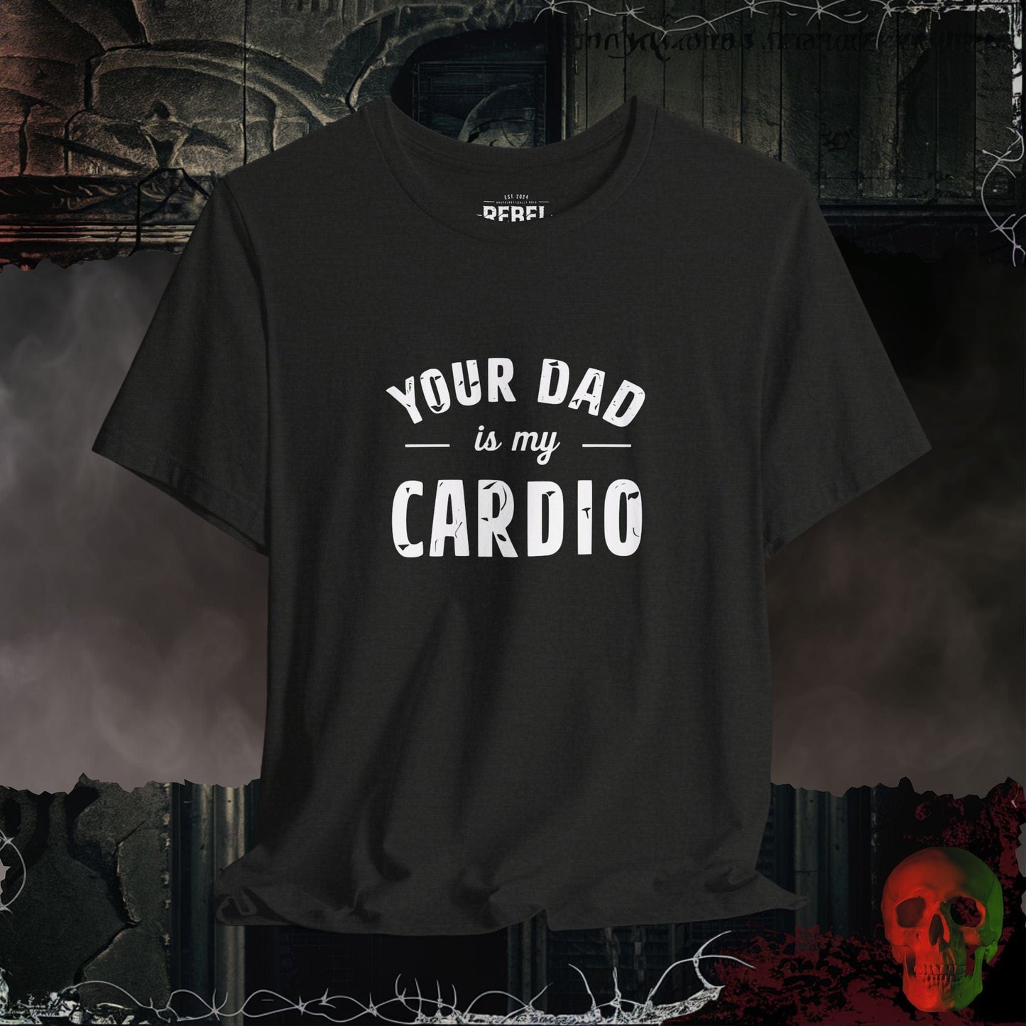 T-Shirt Black Heather / S Your Dad Is My Cardio T-Shirt
