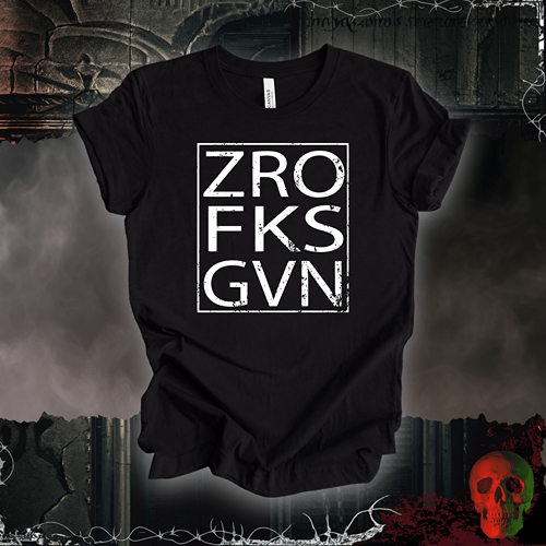 T-Shirt Black Heather / S Zero Fks Given T-Shirt