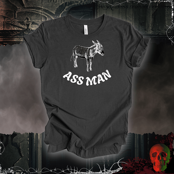 T-Shirt Dark Grey Heather / S Ass Man Tee