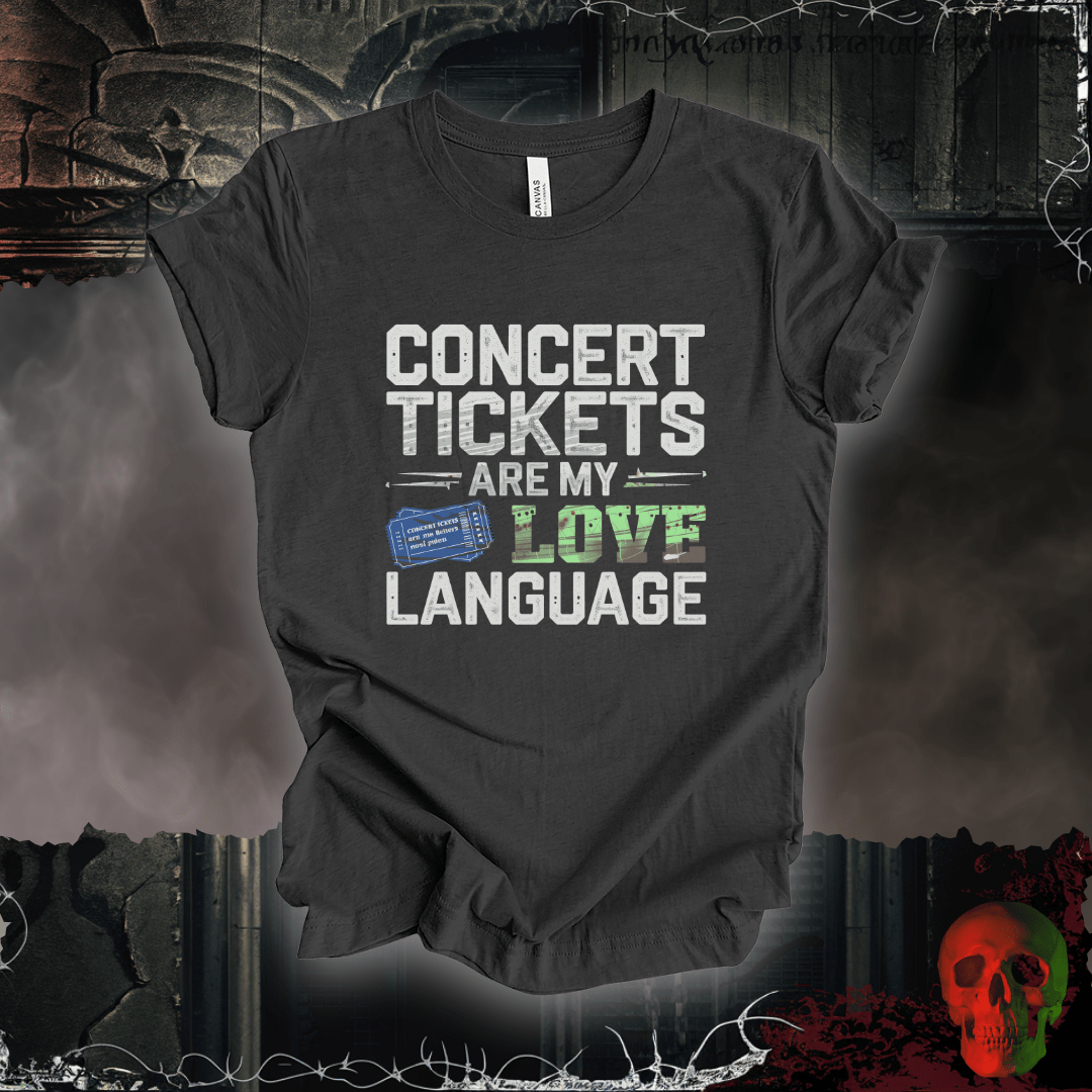 T-Shirt Dark Grey Heather / S Concert Tickets T-Shirt