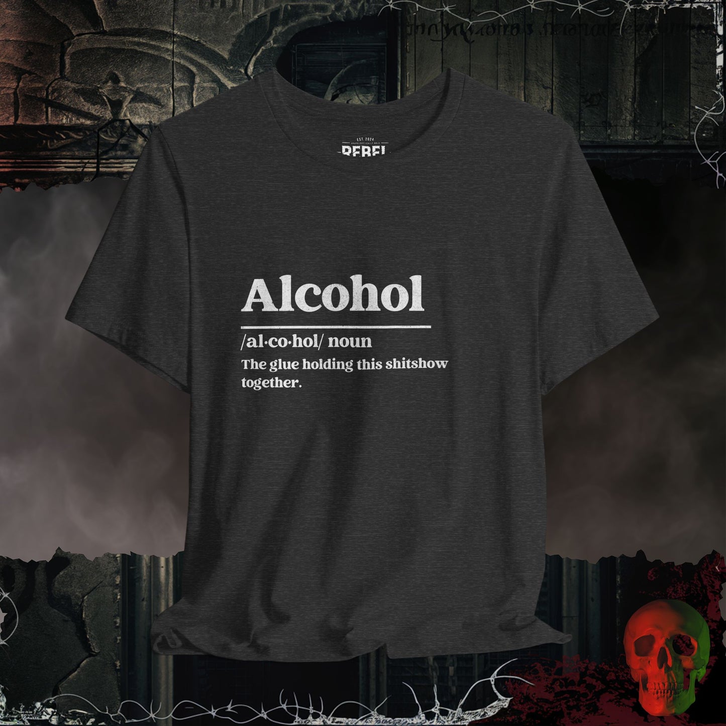 T-Shirt Dark Grey Heather / S Definition of Alcohol Tee