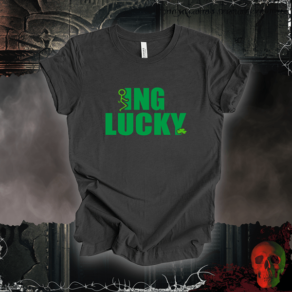T-Shirt Dark Grey Heather / S Feeling Lucky T-Shirt | Funny & Bold St. Patrick's Day Design
