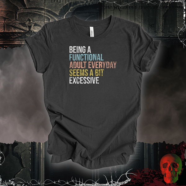 T-Shirt Dark Grey Heather / S Functional Adulting Tee