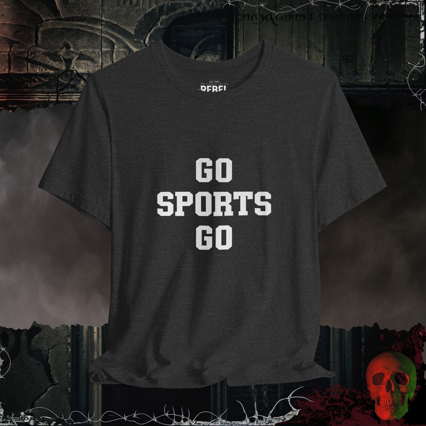 T-Shirt Dark Grey Heather / S Go Sports Go Tee