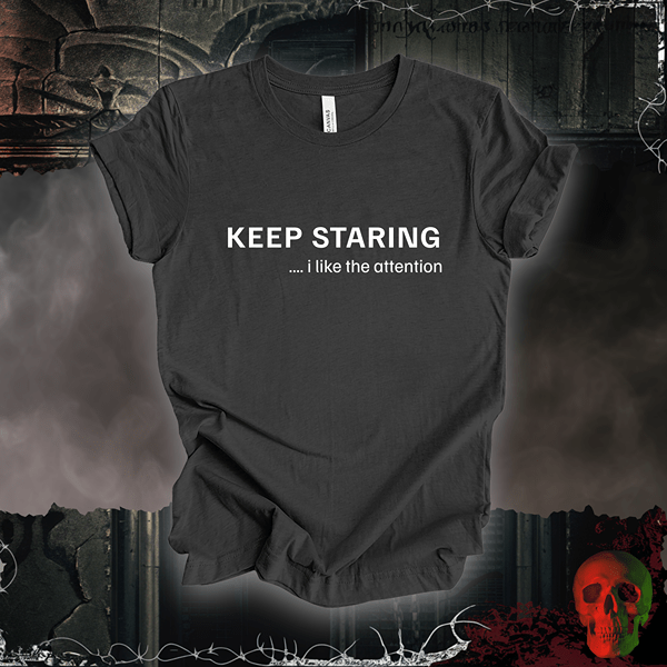 T-Shirt Dark Grey Heather / S Keep Staring Tee