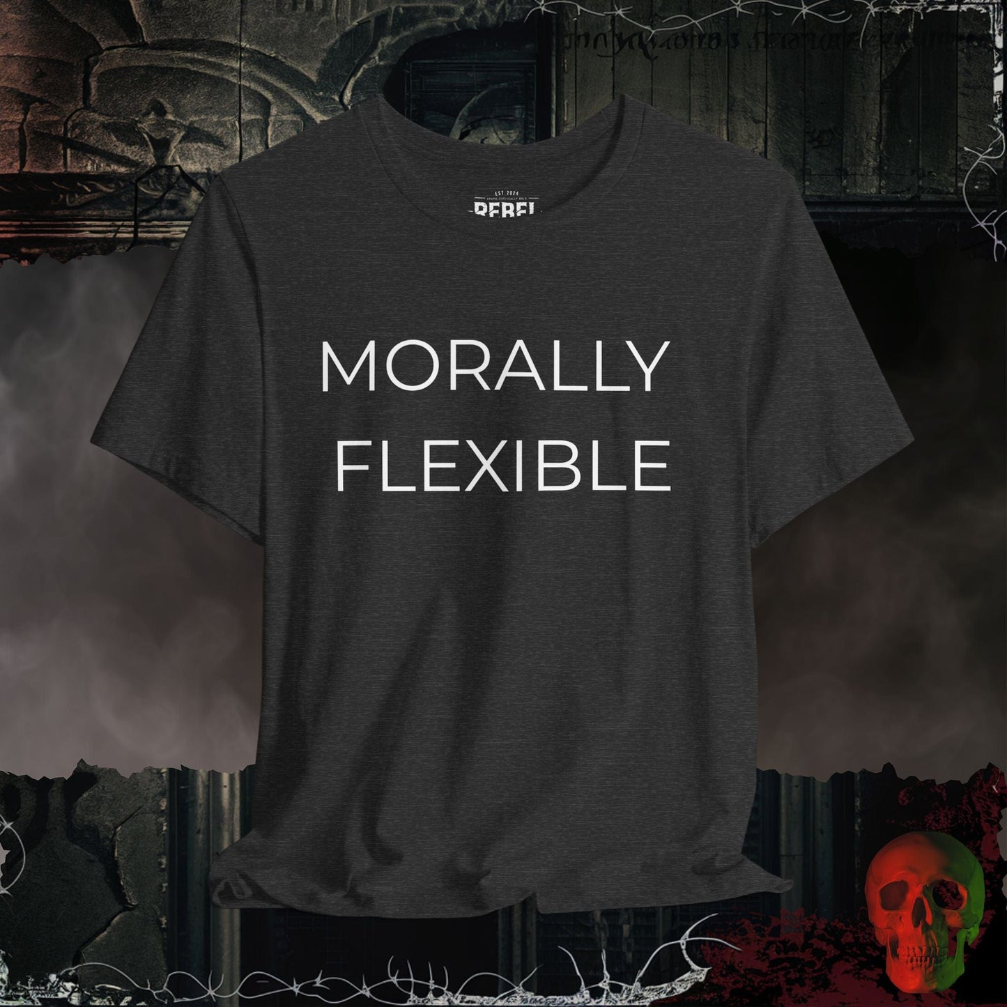 T-Shirt Dark Grey Heather / S Morally Flexible T-Shirt
