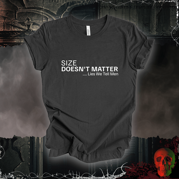 T-Shirt Dark Grey Heather / S Size Doesn't Matter Tee